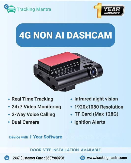 Buy Dashcam in India | 4G Dual Camera with GPS Tracking